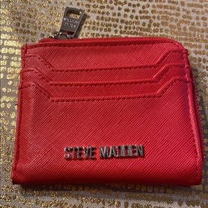 Steve Madden red small wallet.